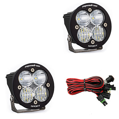 Baja Designs Squadron-R Sport LED Auxiliary Light Pod Pair | Universal Dunes 2 Dezert SXS