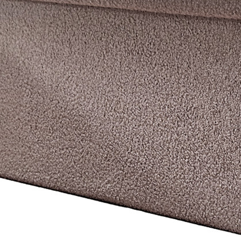 30" Taupe Boucle Storage Ottoman