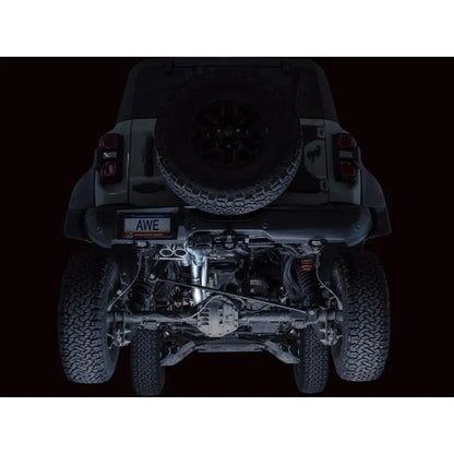 AWE Tuning 22-24 Ford Bronco Raptor 4WD Dual BashGuards Cat-Back SwitchPath Exhaust (No Tips) NP Motorsports