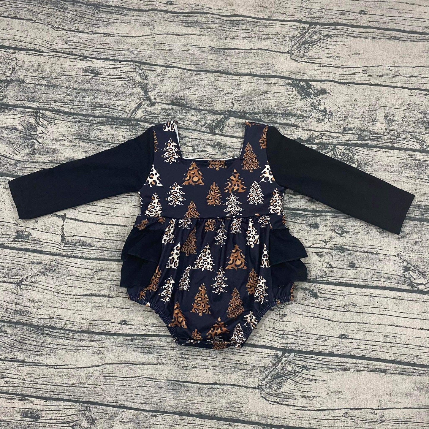 Leopard trees ruffle romper - Get it from Bo
