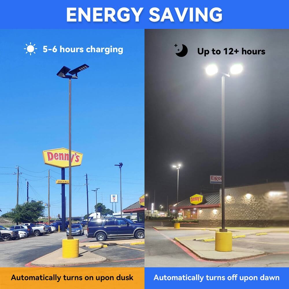 Commerical Solar Power LED Parking Lot Light - 2 Years Warranty Langy Solar Lights