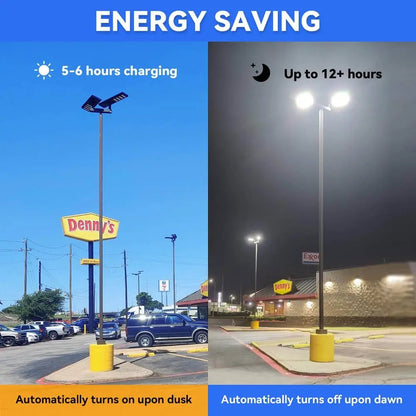 Commercial Solar Power LED Parking Lot Light - 2 Years Warranty Langy Solar Lights