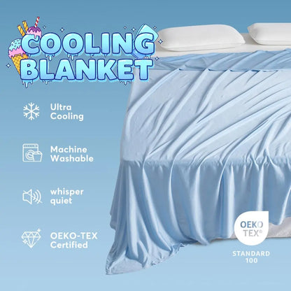Kasentex All Season Ultra Soft Silky Cooling Blanket, Hypoallergenic and Breathable Kasentex