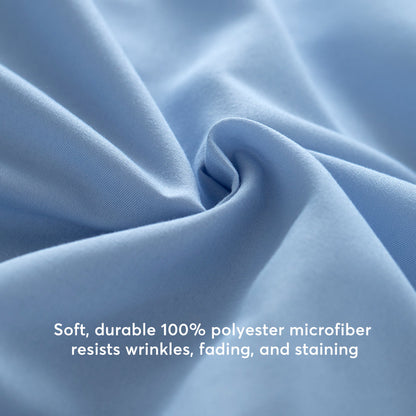 Kasentex Duvet Cover Bedding Set with Duvet Cover, Pillowcase, Fitted Sheet, Hypoallergenic and Breathable, Room Decor, Graduation Gifts