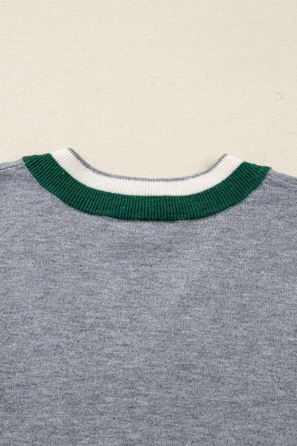 Scarlett Striped Trim Varsity Sweater