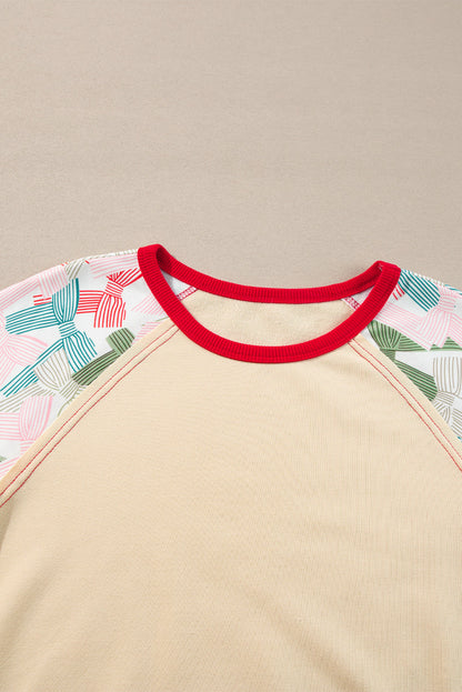 Wynter Sleeve Colorblock Edge Top