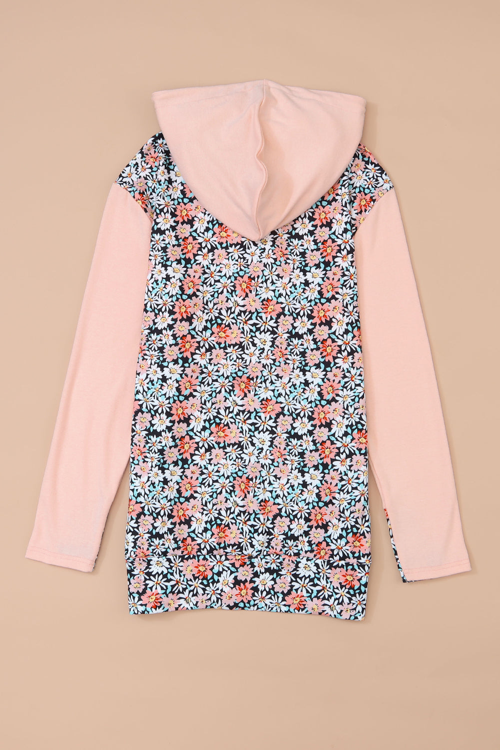 Gemma Floral Half Zip Kangaroo Pocket Hoodie - Get it from Bo