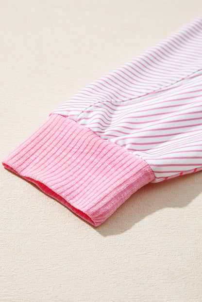 Alondra Exposed Seam Casual Long Sleeve Top