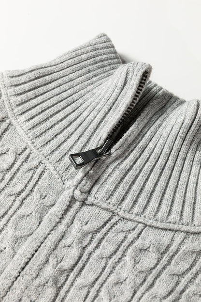 Sofia Ribbed Trim Loose Sweater