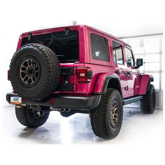AWE 21+ Wrangler 392 Switchpath Cat-Back Exhaust- Quad BashGuards NP Motorsports