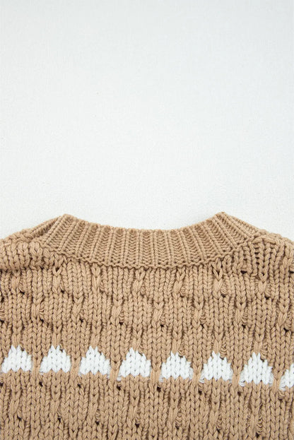 Avery Puff Sleeve Baggy Sweater