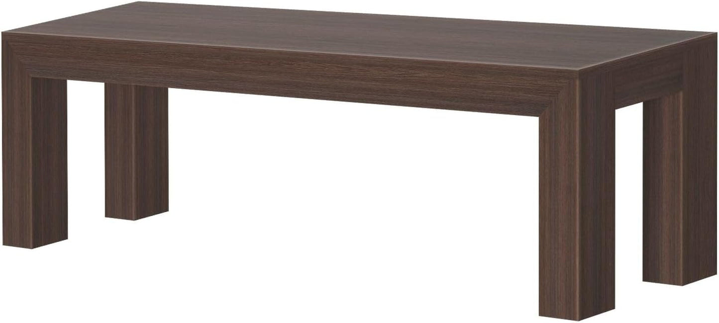60 Inch Dining Bench for Dining Room, Bench for 72 Inch Table Kitchen Dining Seat, Wooden Outdoor Bench, Solid Wood Entryway Bench, Walnut Wirebrush