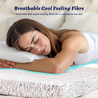 Cooling Memory Foam Mattress Topper for Comfortable Sleep