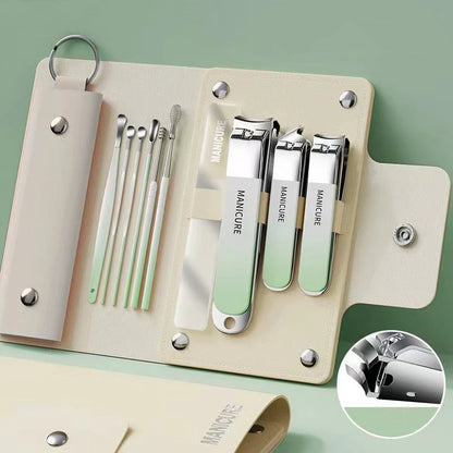 6-9 Pcs Manicure Set with Leather Case Professional