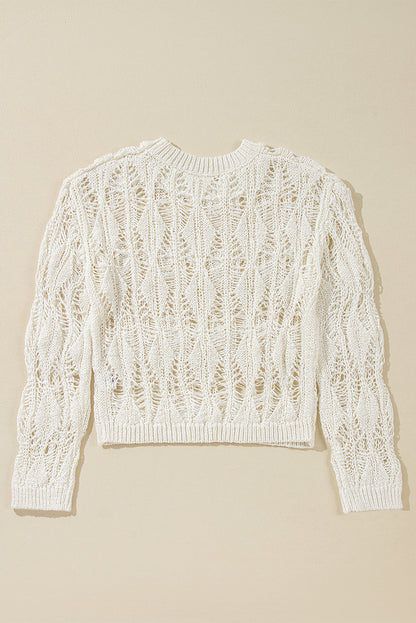 Olivia Crochet Loose Fit Sweater