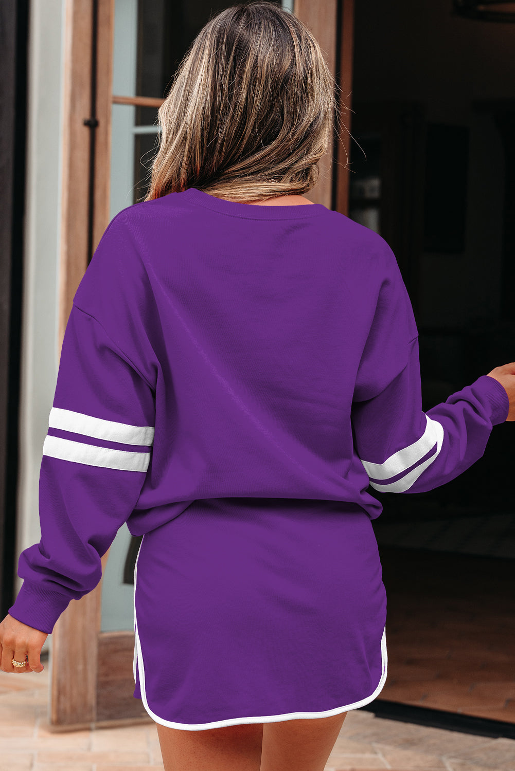 Sophia Shoulder Pullover Mini Skirt