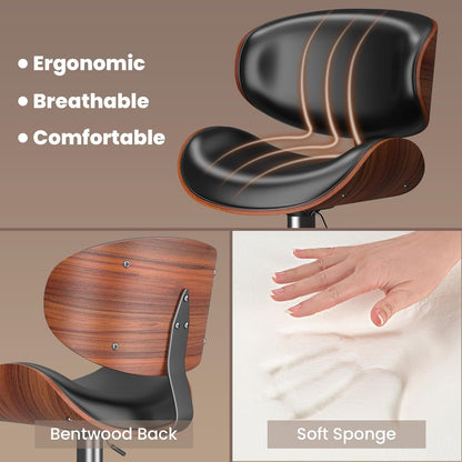 Mid Century Modern Bar Stools Set of Three ShipItFurniture