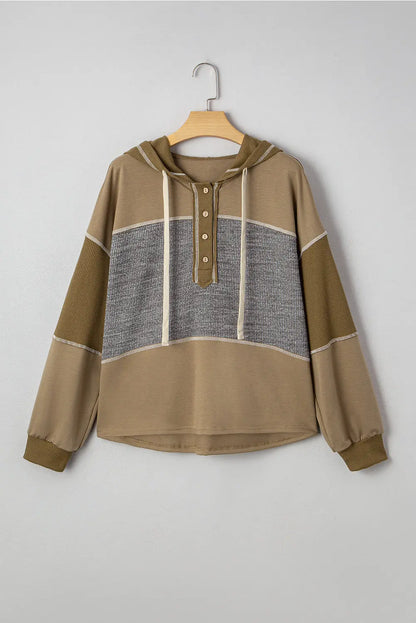 Myrabella Exposed Seam Half Pullover