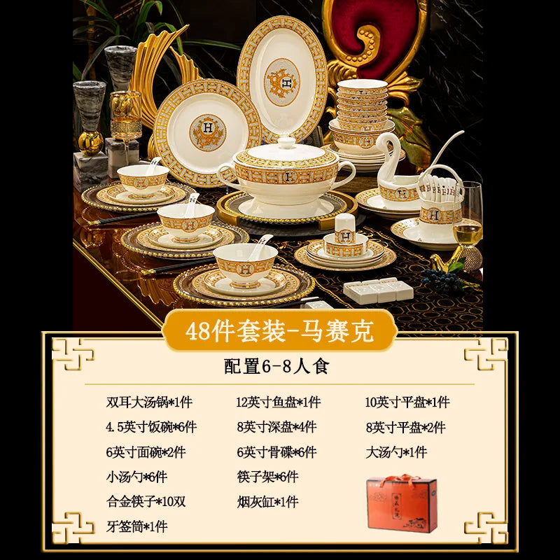 Luxury China Dinnerware Sets Fine Dining 36-70pc Get it from Bo