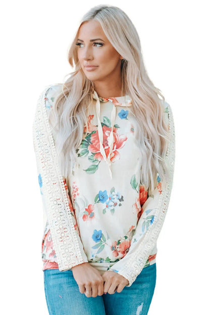 Emilie Contrast Long Sleeve Hoodie