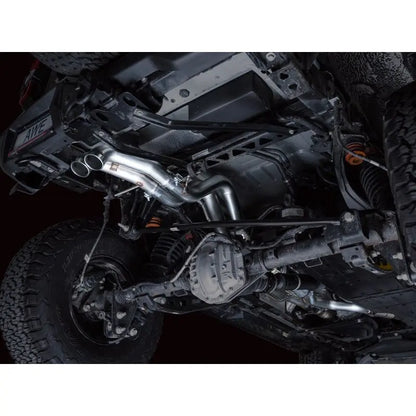 AWE Tuning 22-24 Ford Bronco Raptor 4WD Dual BashGuards Cat-Back SwitchPath Exhaust (No Tips) NP Motorsports