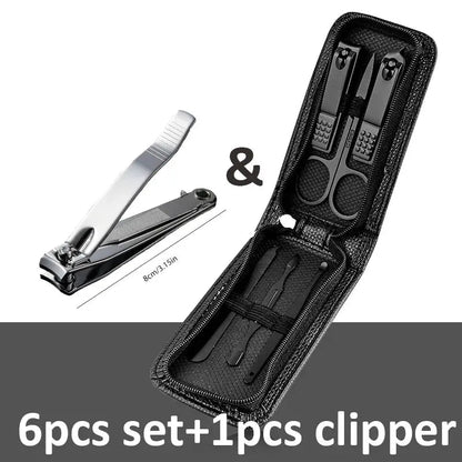 6-9 Pcs Manicure Set with Leather Case Professional - Get it from Bo