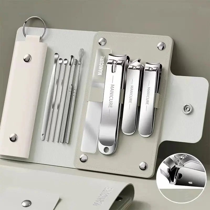 6-9 Pcs Manicure Set with Leather Case Professional - Get it from Bo