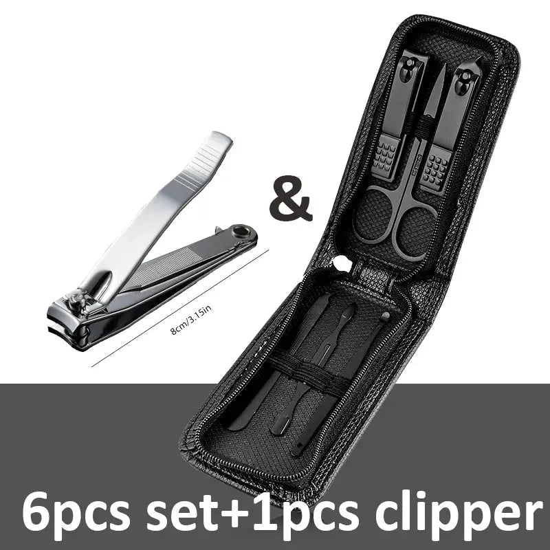 6-9 Pcs Manicure Set with Leather Case Professional - Get it from Bo