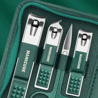 6-9 Pcs Manicure Set with Leather Case Professional - Get it from Bo