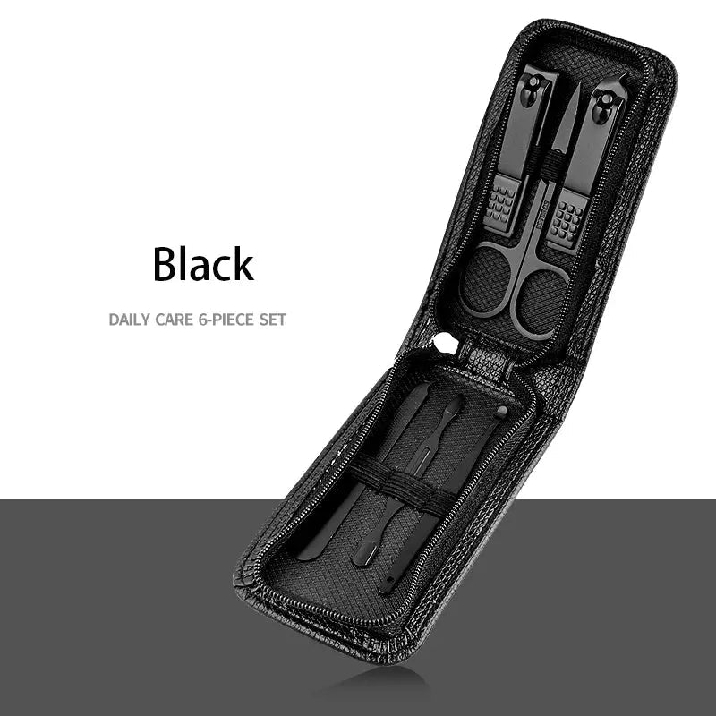 6-9 Pcs Manicure Set with Leather Case Professional - Get it from Bo