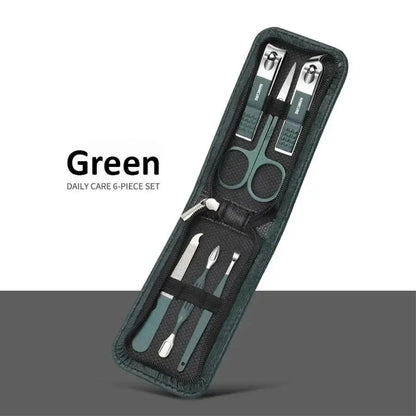 6-9 Pcs Manicure Set with Leather Case Professional - Get it from Bo