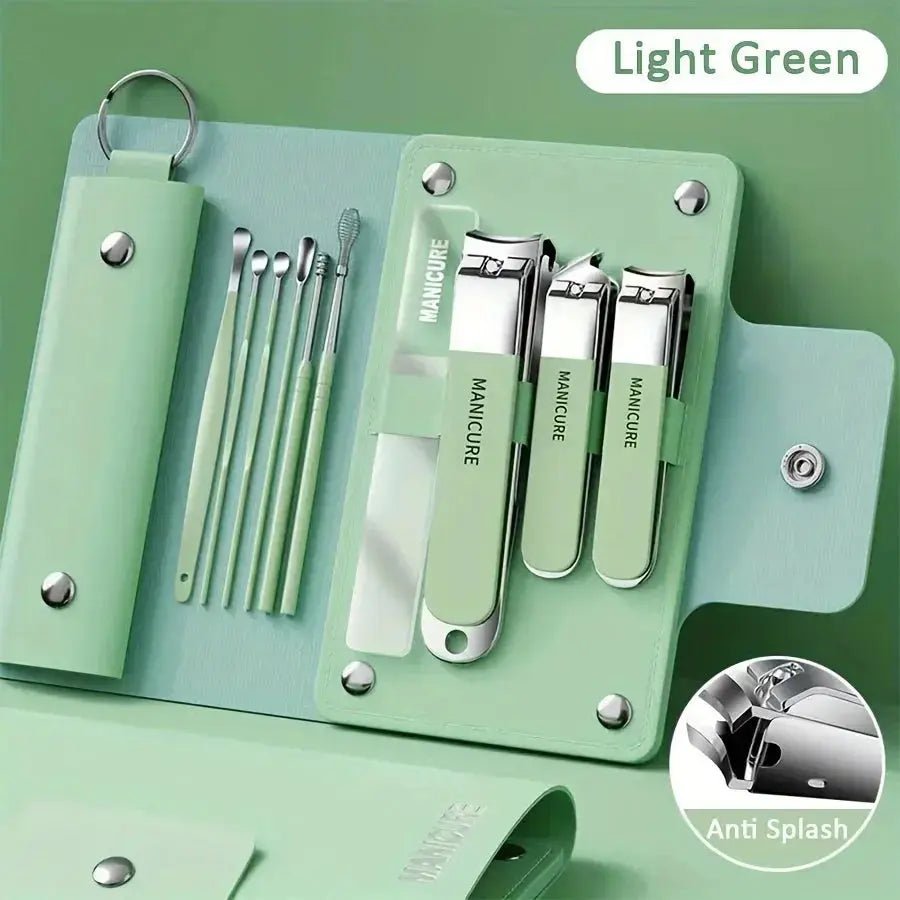 6-9 Pcs Manicure Set with Leather Case Professional - Get it from Bo