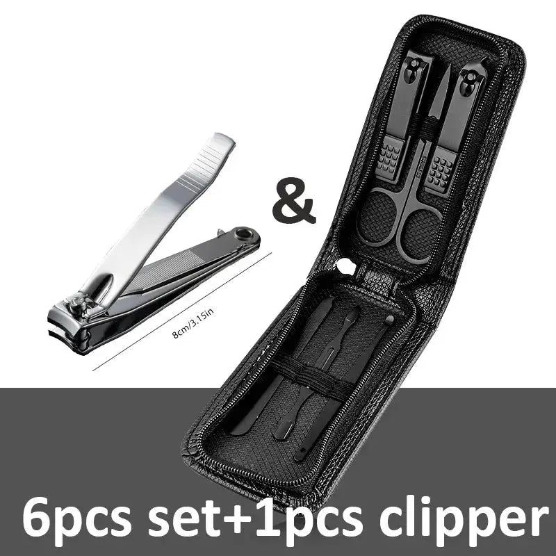 6-9 Pcs Manicure Set with Leather Case Professional - Get it from Bo