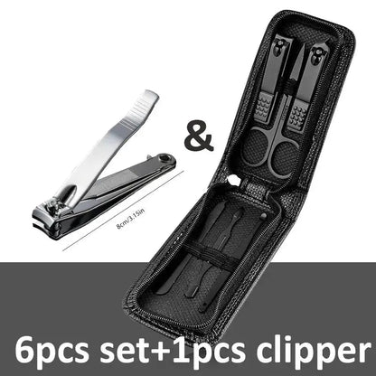 6-9 Pcs Manicure Set with Leather Case Professional - Get it from Bo