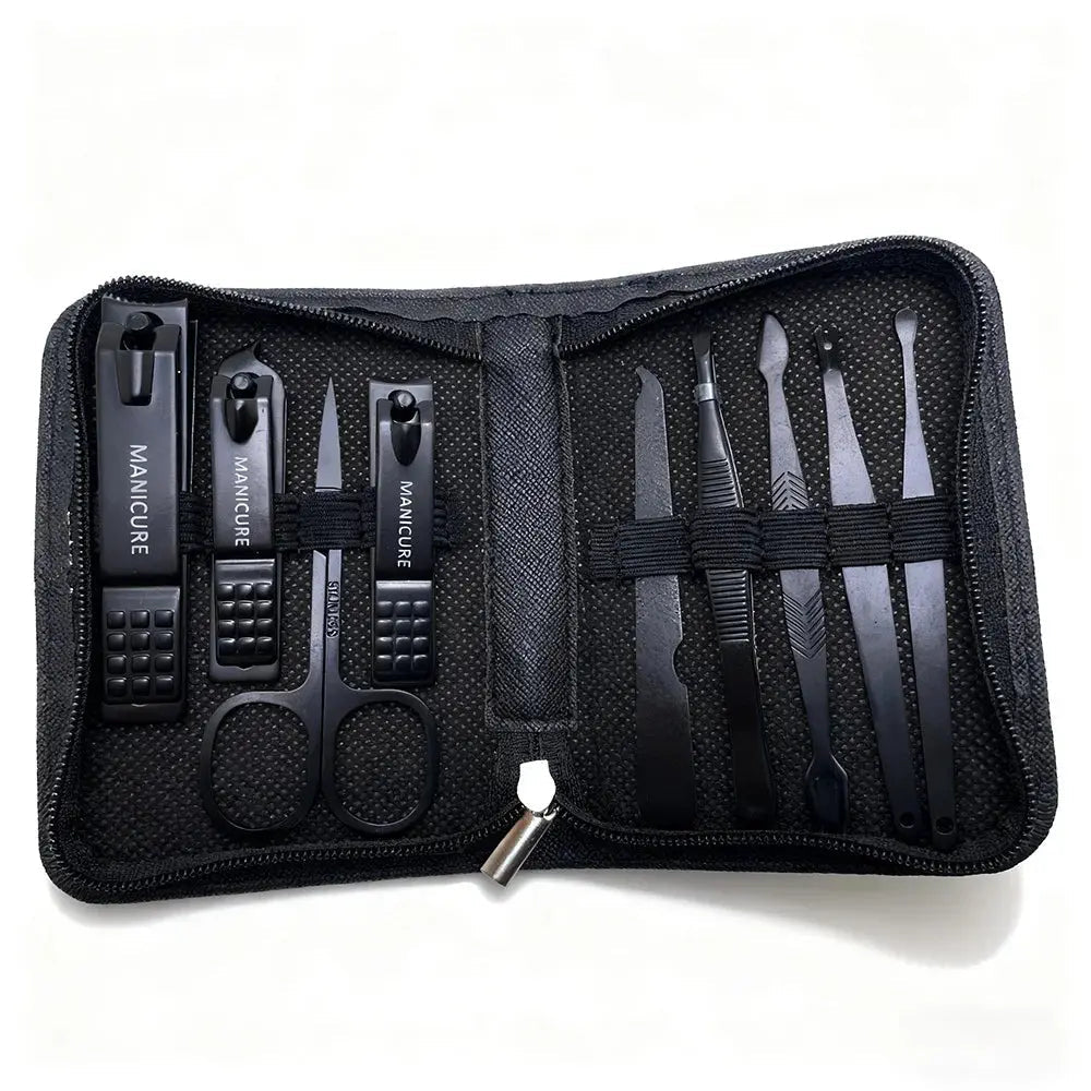 6-9 Pcs Manicure Set with Leather Case Professional - Get it from Bo