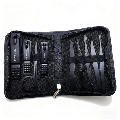 6-9 Pcs Manicure Set with Leather Case Professional - Get it from Bo