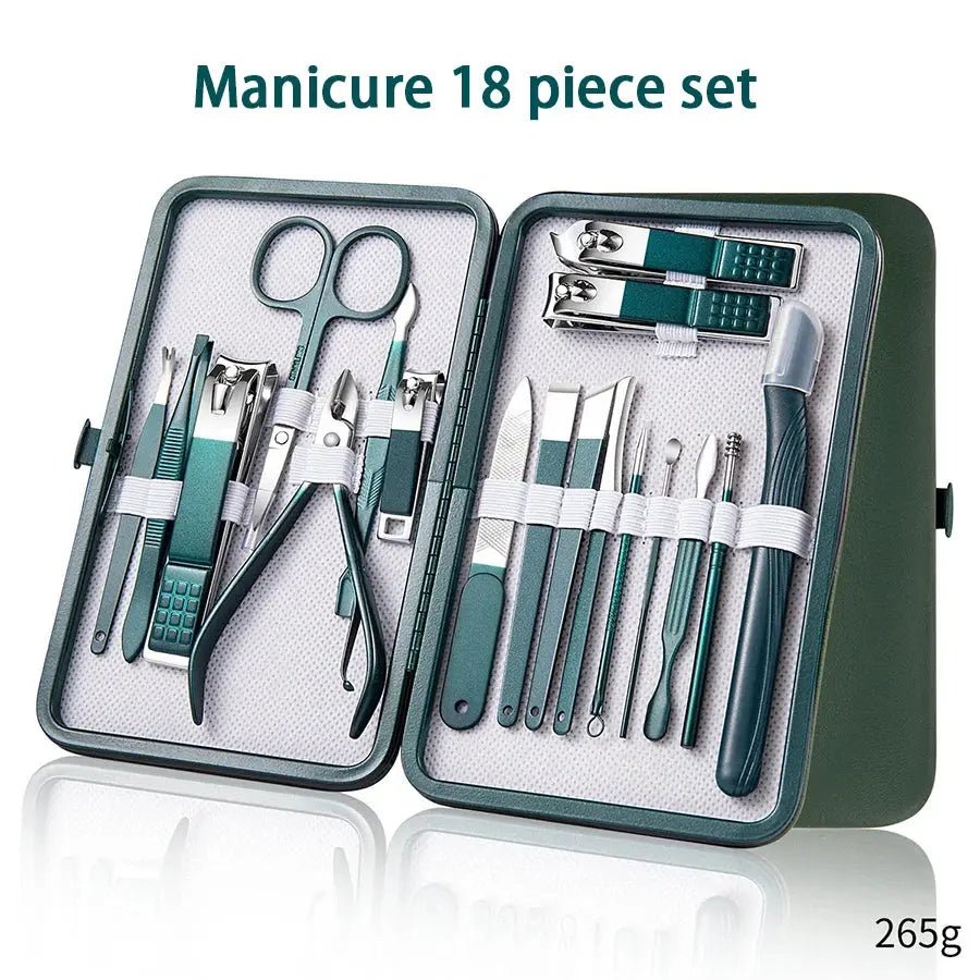 6-9 Pcs Manicure Set with Leather Case Professional - Get it from Bo