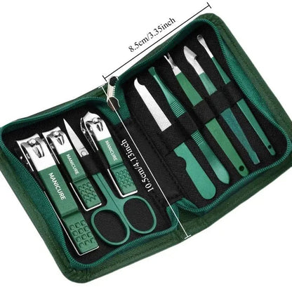 6-9 Pcs Manicure Set with Leather Case Professional - Get it from Bo