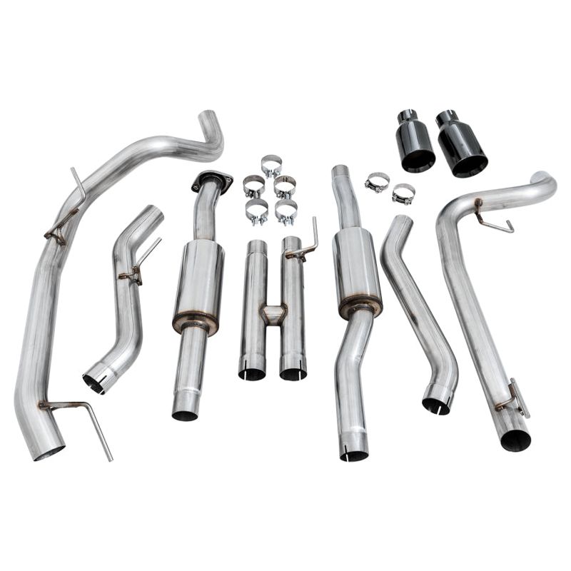 AWE Tuning 2017+ Ford Raptor 0 FG Performance Exhaust System - w/ Diamond Black Tips NP Motorsports