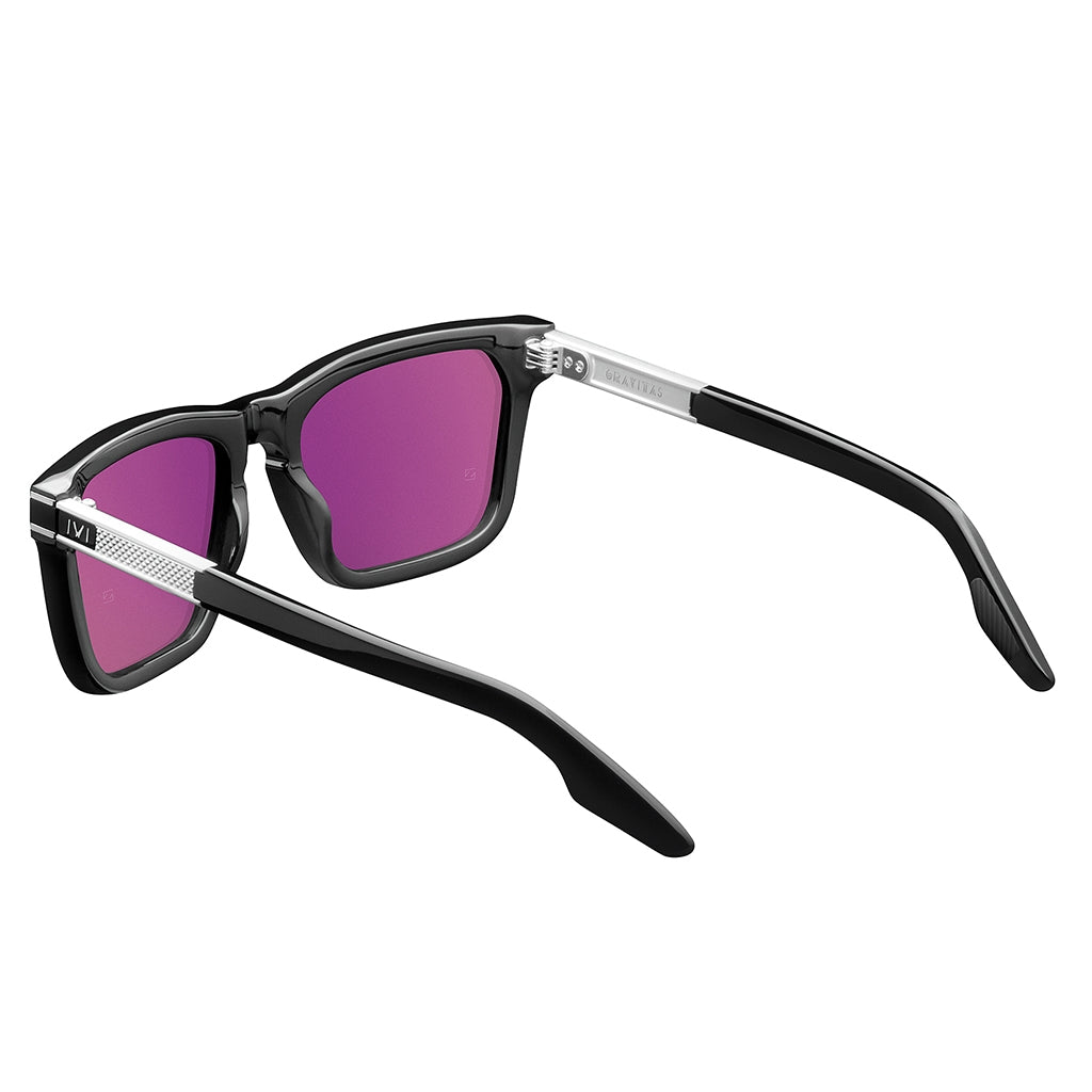 Gravitas:  Polished Black - Brushed Aluminum / Grey AR Lens - Get it from Bo