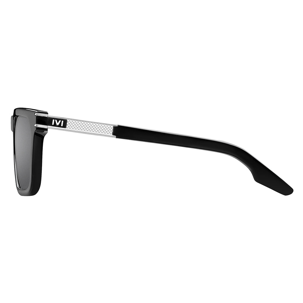Gravitas:  Polished Black - Brushed Aluminum / Grey AR Lens - Get it from Bo