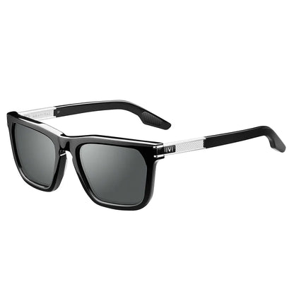 Gravitas: Polished Black - Brushed Aluminum / Grey AR Polarized Lens - Get it from Bo