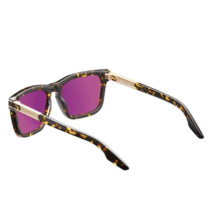 Gravitas: Polished Ambercomb Tortoise - Brushed Gold / Bronze AR Lens - Get it from Bo