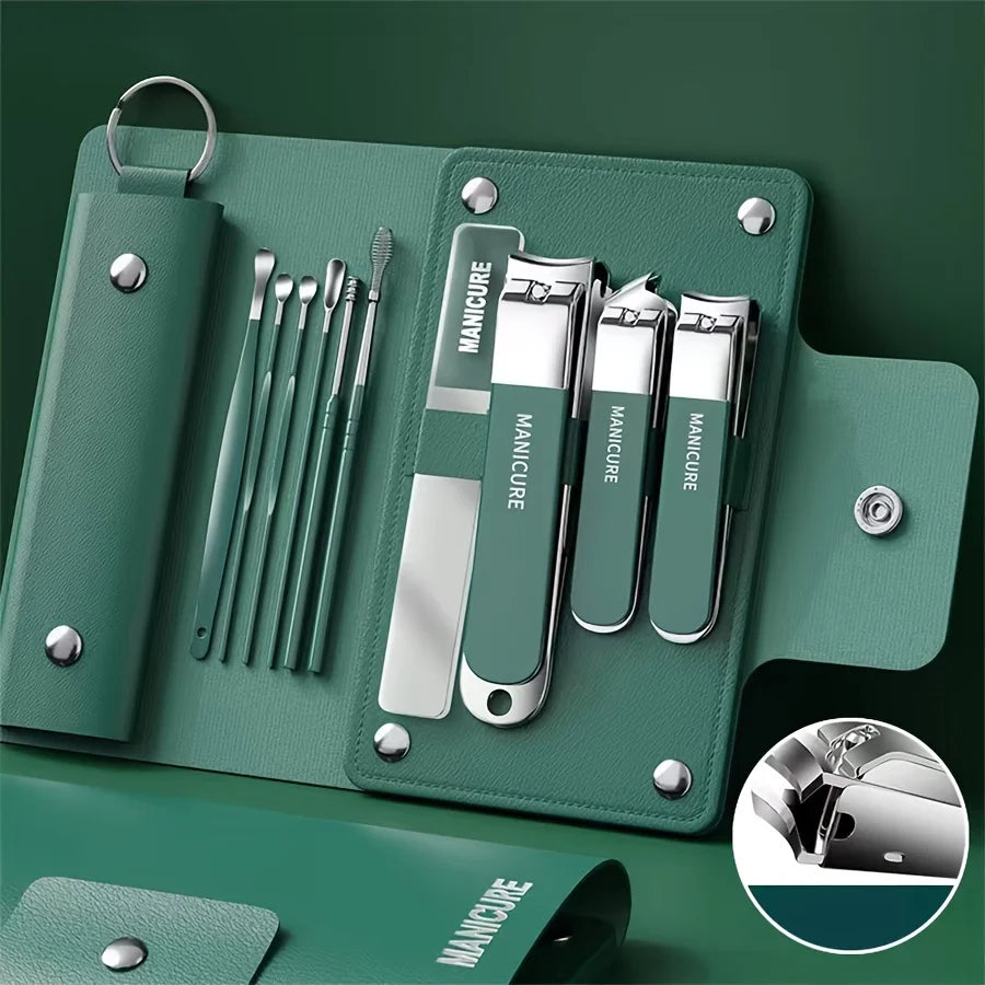6-9 Pcs Manicure Set with Leather Case Professional