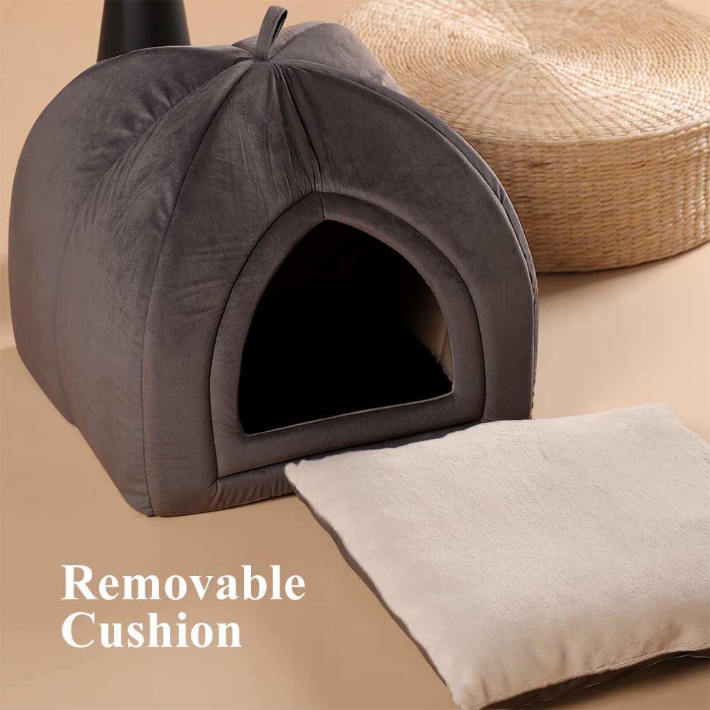 Kasentex Cat Bed, Lovely Tent with Removable Washable Pillow Cushion Kasentex