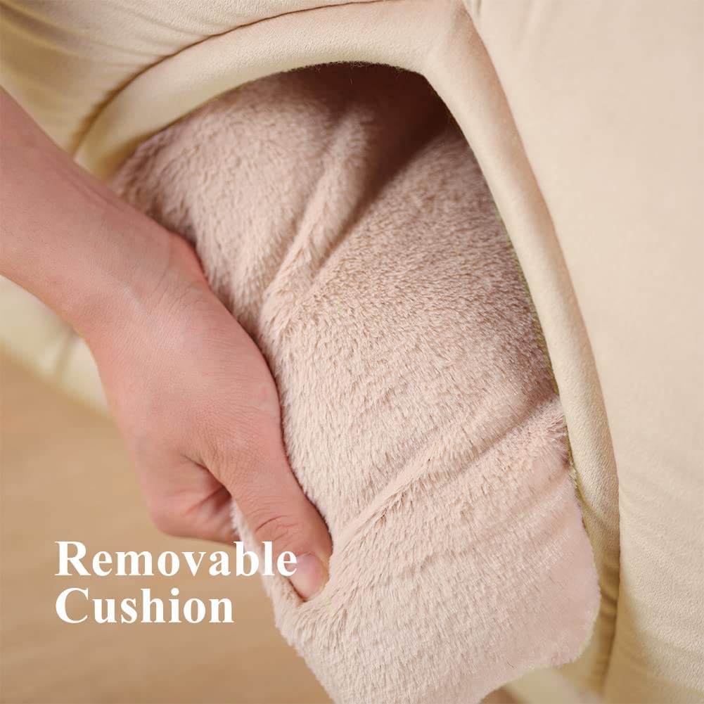 Kasentex Cat Bed, Lovely Tent with Removable Washable Pillow Cushion Kasentex