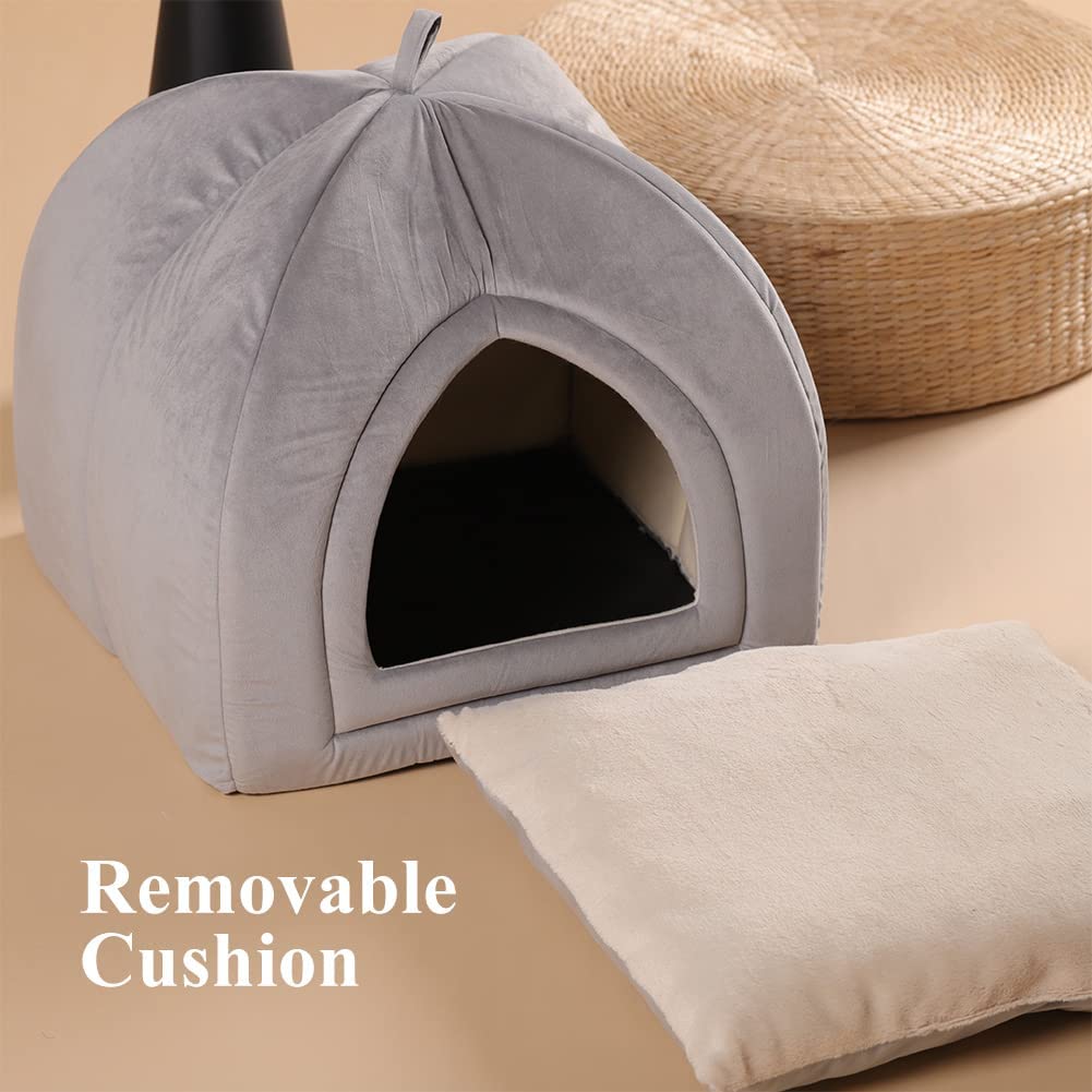 Kasentex Cat Bed, Lovely Tent with Removable Washable Pillow Cushion Kasentex