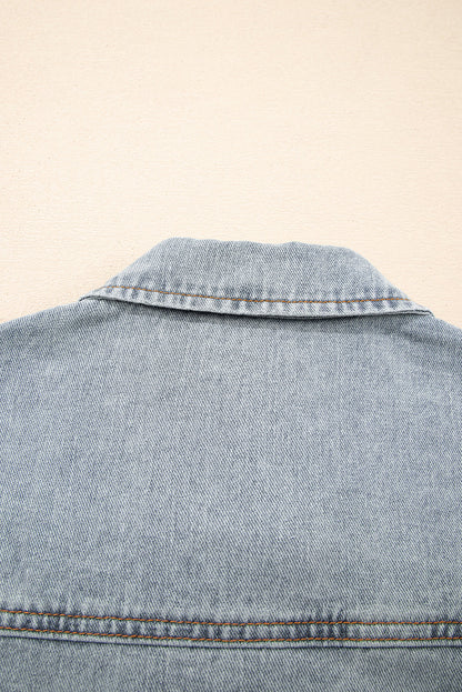 Sophia Zip Up Washed Jacket