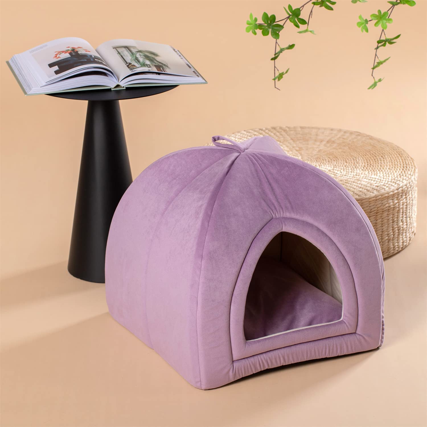 Kasentex Cat Bed, Lovely Tent with Removable Washable Pillow Cushion Kasentex