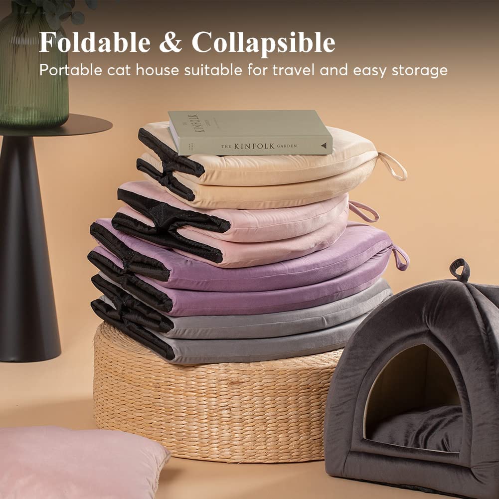Kasentex Cat Bed, Lovely Tent with Removable Washable Pillow Cushion Kasentex